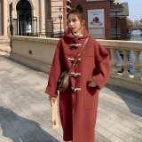 【22冬重点主推款！！】已出大货！牛角扣呢大衣P175K248，女装毛呢外套，浙宝257
