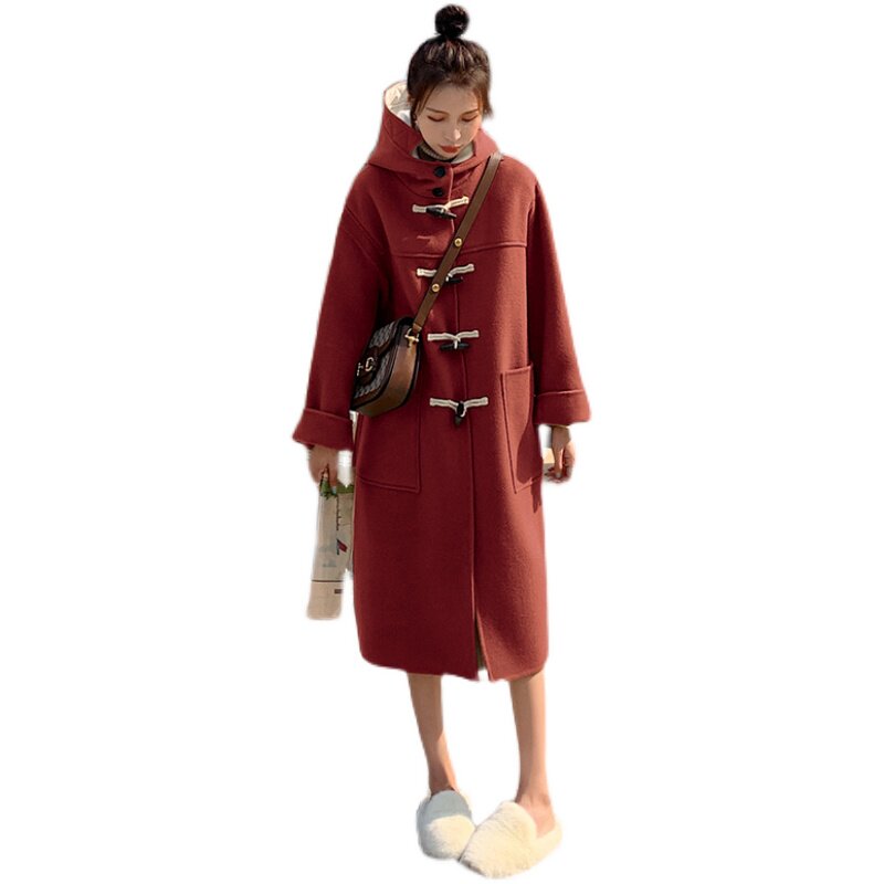 【22冬重点主推款！！】已出大货！牛角扣呢大衣P175K248,女装毛呢外套,浙宝257