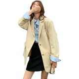 上去就卖！主推！数据好韩版小个子宽松休闲小西装外套P115K168，女装西装，浙宝257