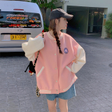 档口现货! 粉色学院风棒球服字母刺绣撞257-58250-P135K188,女装短外套,浙宝257,浙宝-网红风 档口现货! 粉色学院风棒球服字母刺绣撞257-58250-P135K188,女装短外套,浙宝257,浙宝-网红风