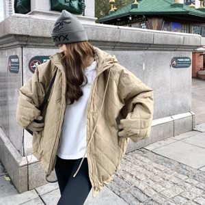@25冬新款 数据好！出货中绗线格子高克重棉服257-58372-P195K278图片