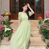 已出货！仙仙的长款雪纺连衣裙257-58263-P125K178，女装连衣裙，浙宝257