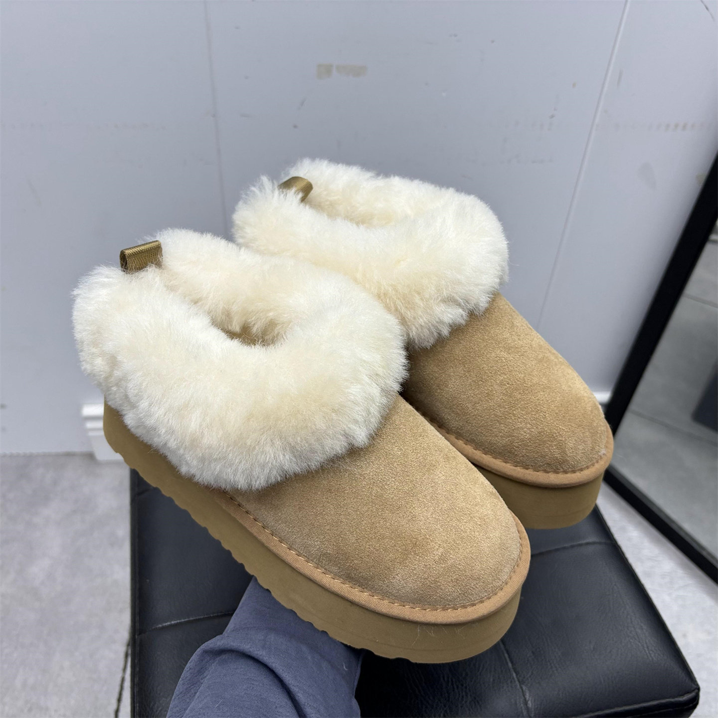 断码处理冬季新款真皮女靴羊毛口保暖平底户外加绒雪地靴女棉靴,女鞋,时尚雪地靴,淘宝优惠券,粉丝福利购,淘宝优惠卷