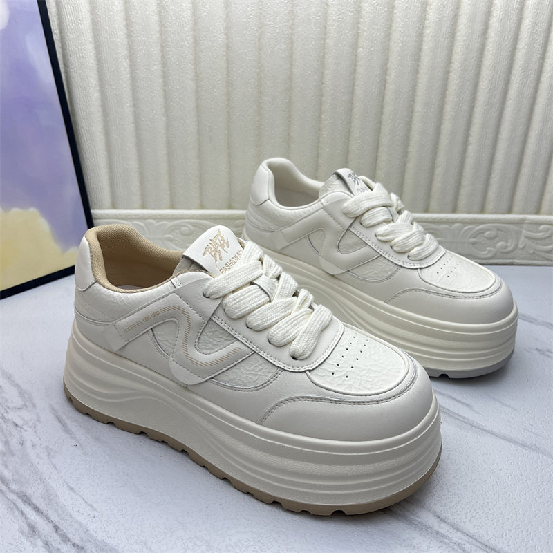 学院风爆款网红小白鞋断码处理春季新款真皮女鞋厚底增高深口板鞋,女鞋,时尚休闲鞋,淘宝优惠券,粉丝福利购,淘宝优惠卷