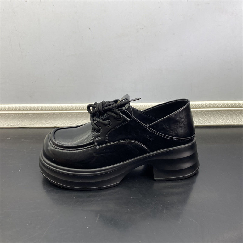 工厂断码处理春季新款真皮女鞋圆头系带英伦风粗跟中跟深口女单鞋,女鞋,乐福鞋（豆豆鞋）,淘宝优惠券,粉丝福利购,淘宝优惠卷