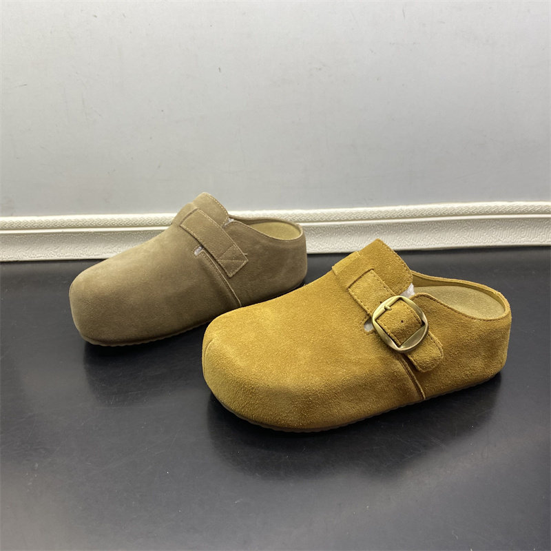 工厂断码处理春夏季新款女鞋厚底耐磨复古后空跟勃肯鞋包头半拖鞋,女鞋,包头拖,淘宝优惠券,粉丝福利购,淘宝优惠卷