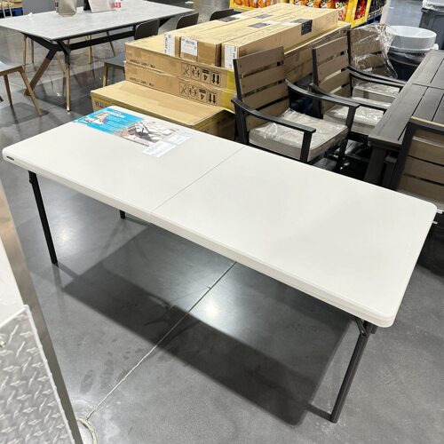 现货开市客COSTCO来福太Lifetime六尺折叠桌超大办公桌会议桌户外