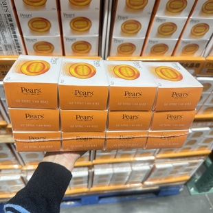 Costco进口PEARS梨牌琥珀橙精油水晶皂高级商用家用天然植物香皂