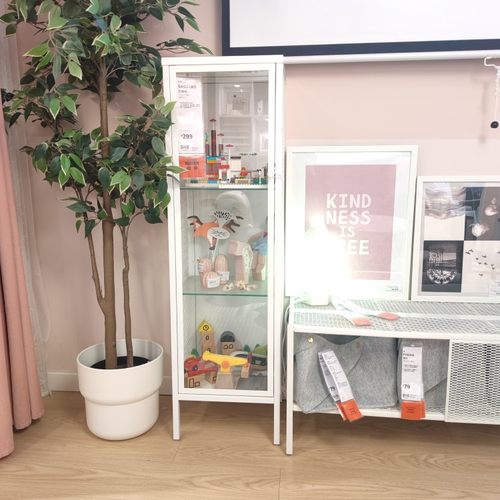 ikea宜家巴格玻璃门柜整理展示柜