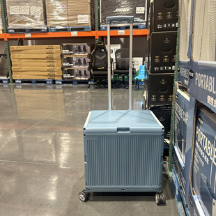 现货开市客代购 precise可折叠便携拉杆购物车万向轮带刹车静音轮