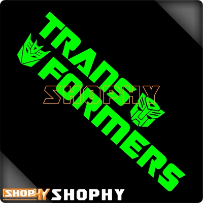 变形金刚Transformers博派汽车人狂派霸天虎改装反光摩托汽车贴纸