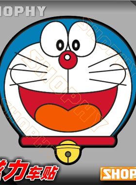 PC0031-05磁力汽车贴纸卡通可爱哆啦A梦小叮当机器猫
