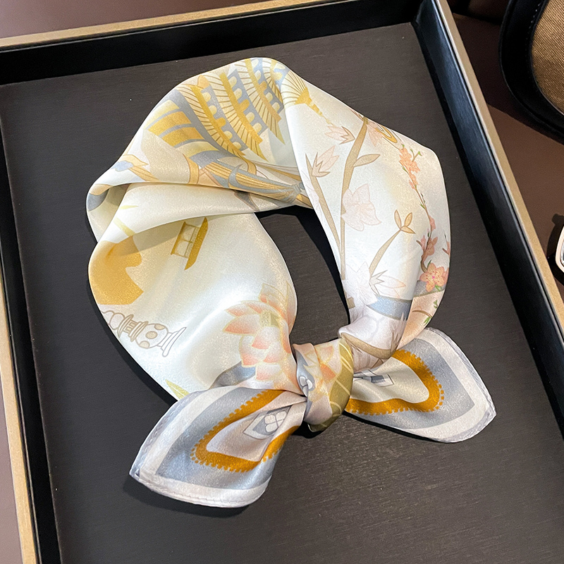 小方巾100%桑蚕丝丝巾