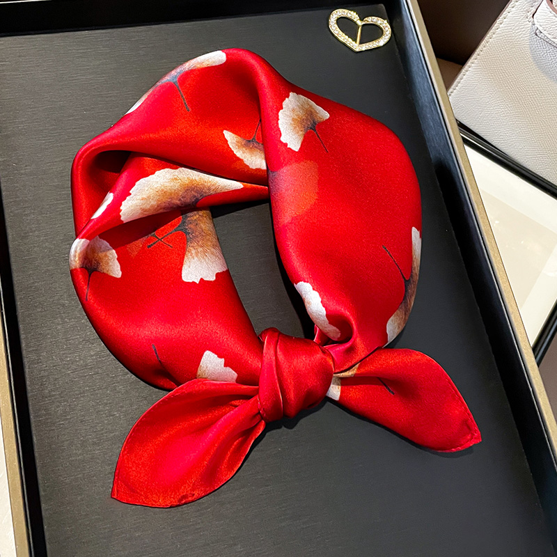 小方巾100%桑蚕丝发带丝巾