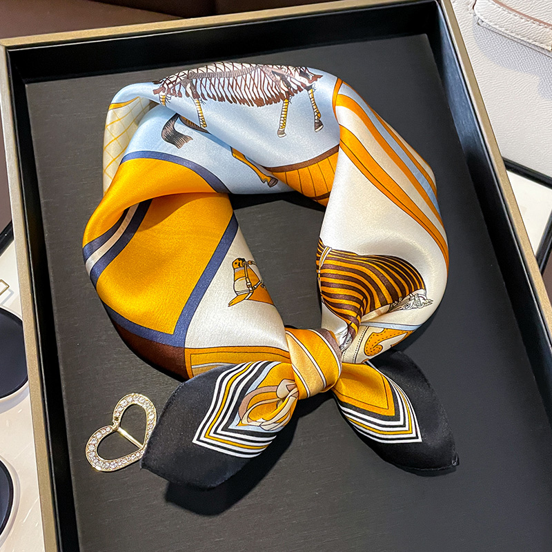 小方巾100%桑蚕丝发带丝巾