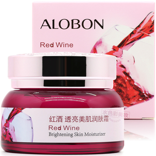 AloBon/雅邦红酒透亮美肌活肤霜醒肤霜50g补水护肤品女擦脸正品