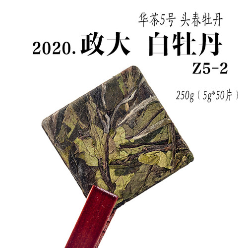 随手礼2020年大白牡丹白茶饼春茶