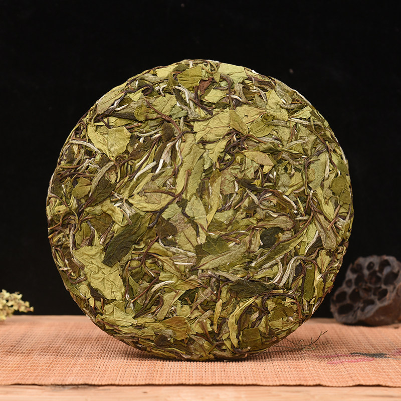 300g茶饼2021年头春花香寿眉F5三级白牡丹金奖寿眉政和白茶饼