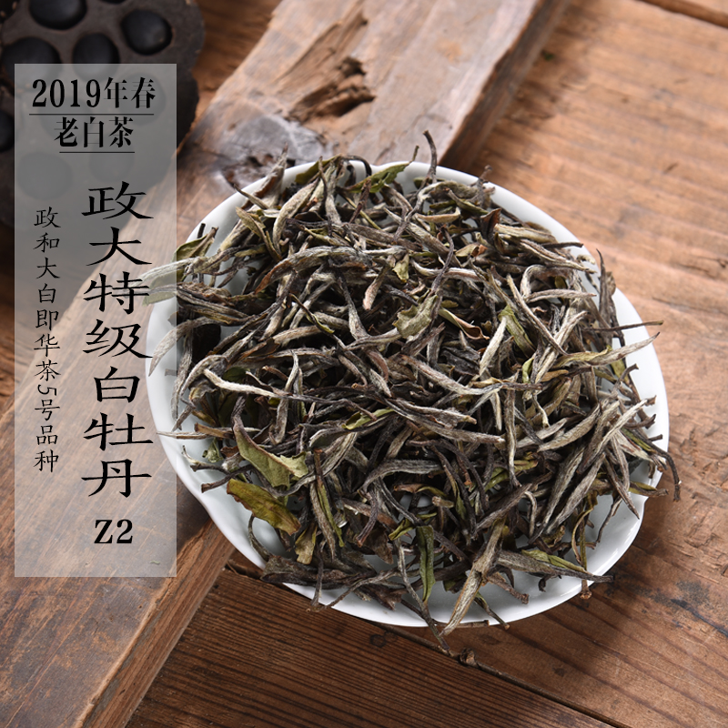 六年陈2019年头春政大特级白牡丹Z2 政和大白品种政和白茶口粮茶