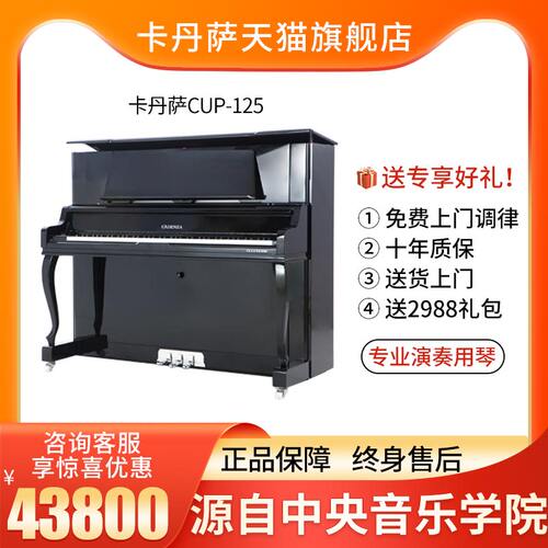 Cadenza卡丹萨CUP-125全新立式钢琴专业教学舞台演奏练习家用钢琴