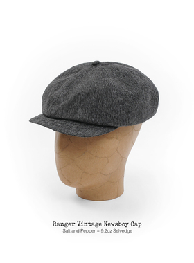 Ranger Vintage Newsboy cap春款 定织胡椒盐报童帽 美式复古鸭舌