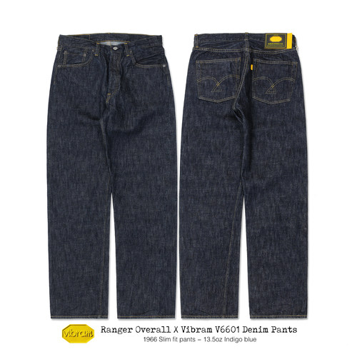 收脚原色修身美式复古赤耳牛仔裤