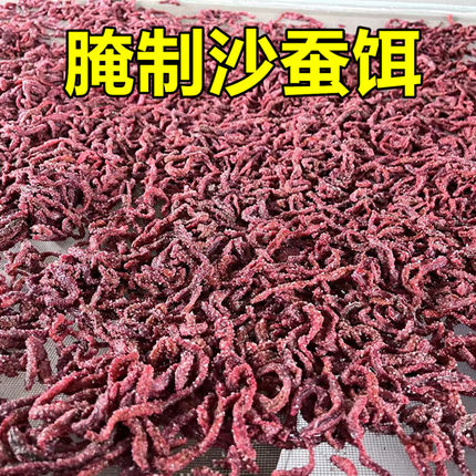 腌制沙蚕饵沙蚕钓饵活沙蚕腌制饵海钓饵蜜汁沙蚕腌制半干沙蚕钓饵