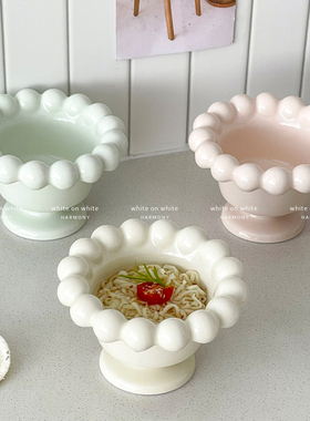 漂亮的杯子高颜值马克杯可爱陶瓷酸奶甜品杯高脚雪糕冰淇淋杯