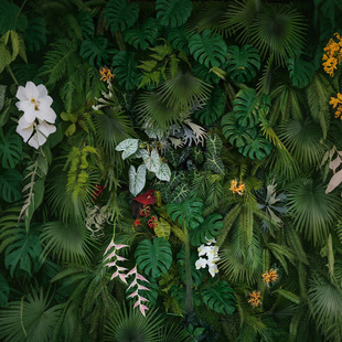 仿真植物墙绿植墙面草皮室内墙壁装饰绿色草坪塑料假花形象背景墙