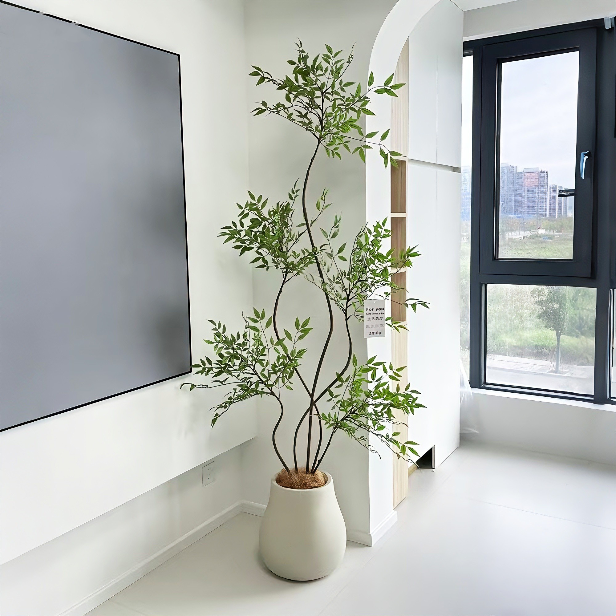 绿植仿真南天竹室内高级感盆栽装饰摆件客厅仿生植物落地造型假树,家居饰品,仿真花/假花,淘宝优惠券,粉丝福利购,淘宝优惠卷