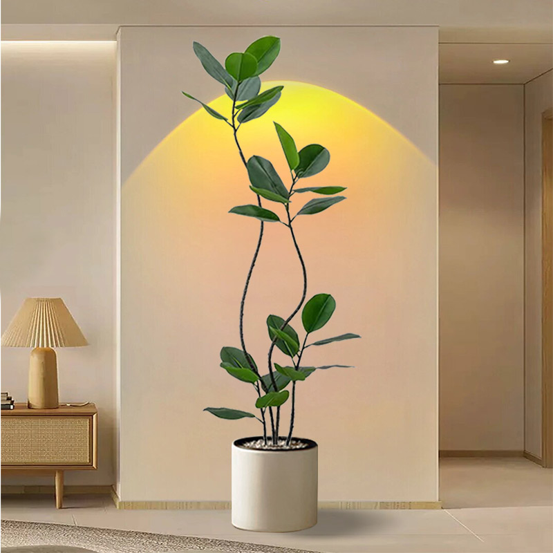 仿真绿植橡皮树仿生植物假树