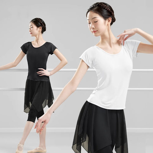 舞蹈服成人女上衣练功服莫代尔