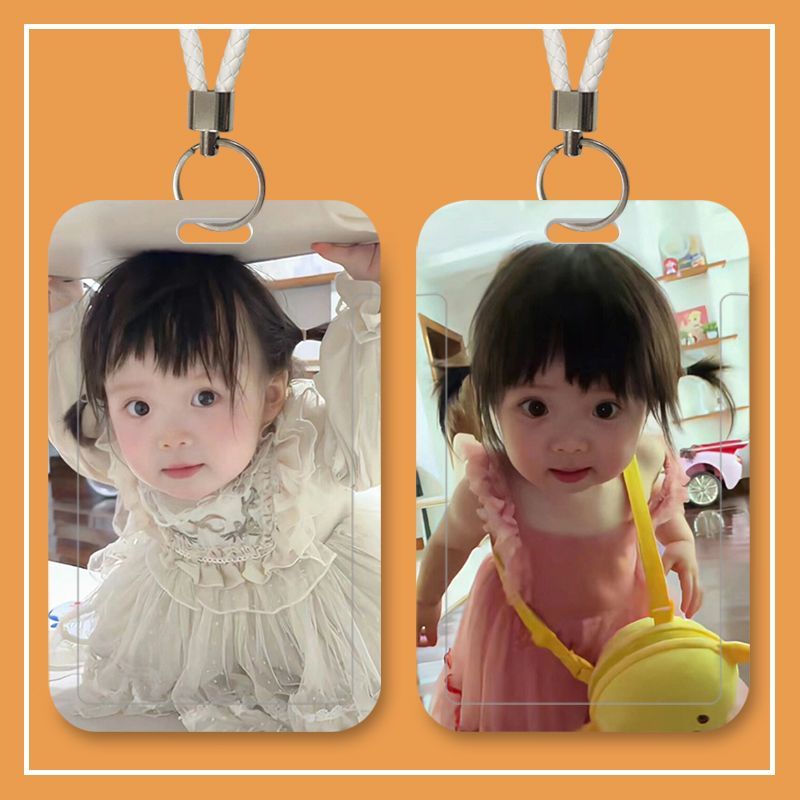 一颗肉丸子可爱卡套饭卡公交卡身份证件保护套校园门禁卡厂牌挂绳