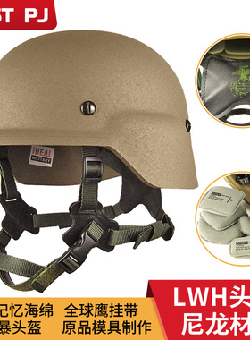 防暴收藏海军陆战队CS头盔记忆海绵LWH头盔全球鹰悬挂带M88USMC盔