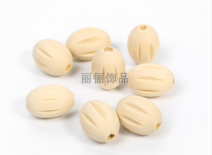 diy原色椭圆形西瓜散珠