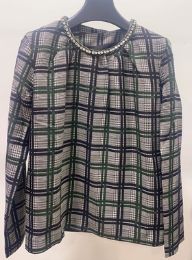 679元3码雅斓名店意大利进口潮牌MSGM 羊毛水钻衬衣A13A7A5126