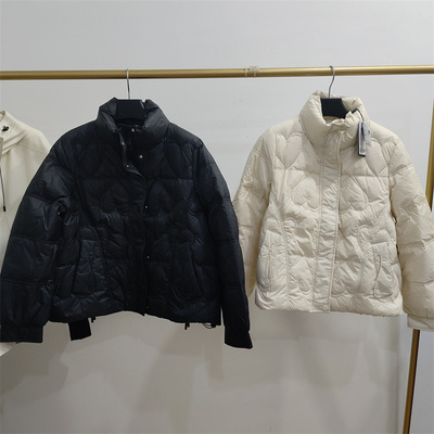 爱心宽松款偏大薄款外套羽绒服