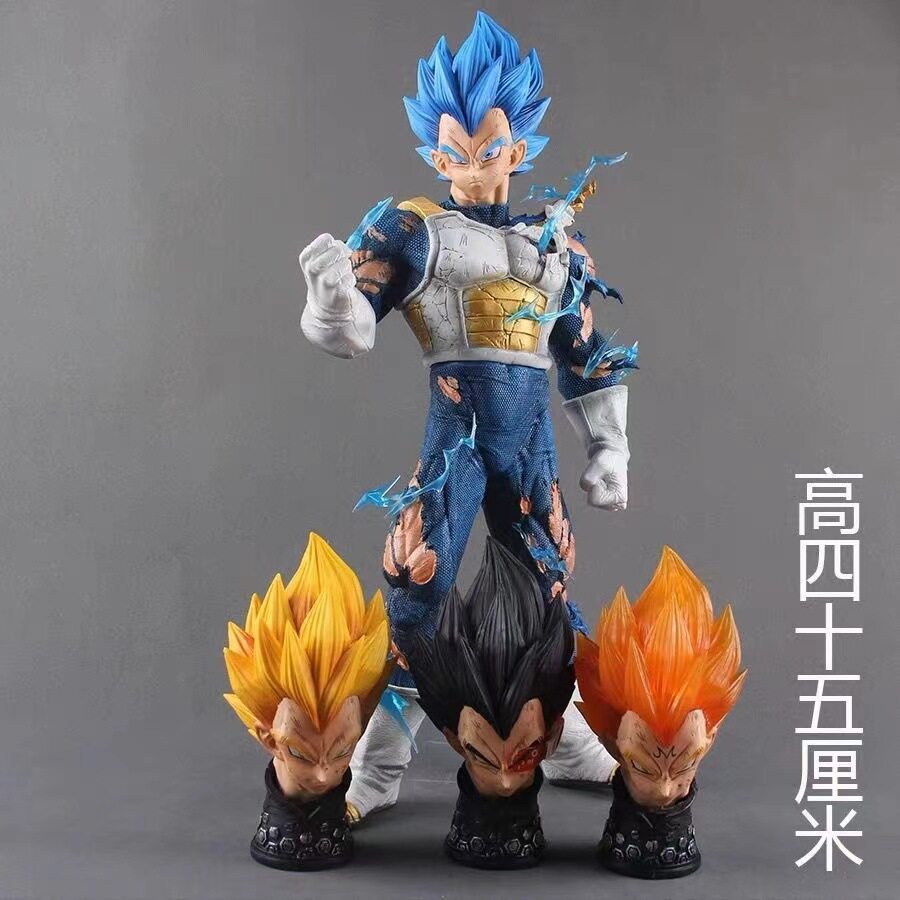 七龙珠GK LX 超级赛亚人 贝吉塔 三头雕 手办 动漫 雕像模型摆件