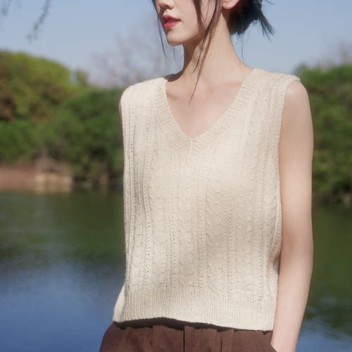 编织人生编织牦牛绒背心材料包