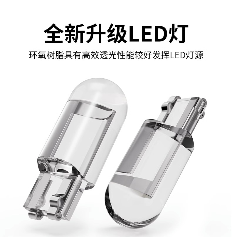 汽车通用led示宽灯t10灯泡12V超亮汽车牌照改装插泡阅读灯行车灯-封面