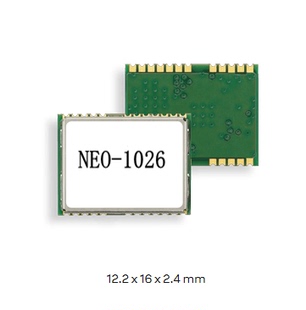 10代完全兼容NEO-M8N的升级版本GNSS模块NEO-1026，UBX-M10050-KB