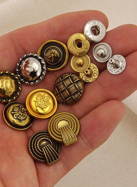 超好品质四合扣6967 学院风异型金属四合扣 手作皮具五金扣 633型