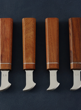 皮革压线器 酸枝柄不锈钢头手工DIY皮革压边工具 植鞣革烫边7093