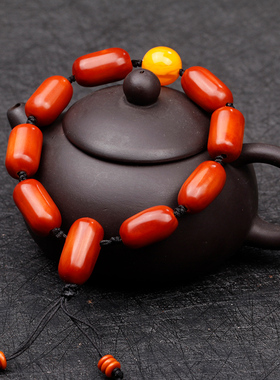 橄榄核手串核雕桶珠财老油核雕刻