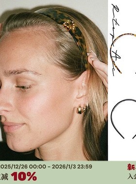 RTEP 小众emijay爱心钻石发箍经典法式复古桃心醋酸加厚发饰头饰