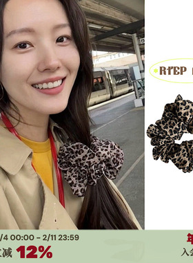 RTEP 高品质许小萌同款经典款豹纹大号发圈日常气质大肠发绳发饰