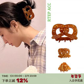 RTEP 碱水包蝴蝶酥抓夹后脑勺鲨鱼夹发夹 周雨彤碳酸同款 高版 本