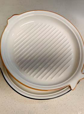 鱼盘蒸多宝鱼专用盘子陶瓷蒸鱼盘酒店后厨大号鱼盘菜盘摆盘料理盘