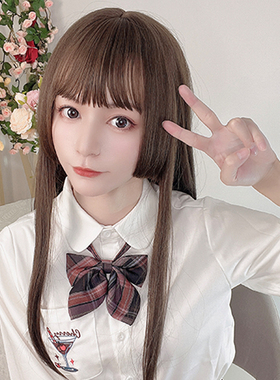 免修剪日系可爱甜美公主切假发二次元姬式长发时尚假发套全头套
