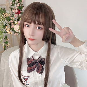 免修剪日系可爱甜美公主切假发二次元姬式长发时尚假发套全头套
